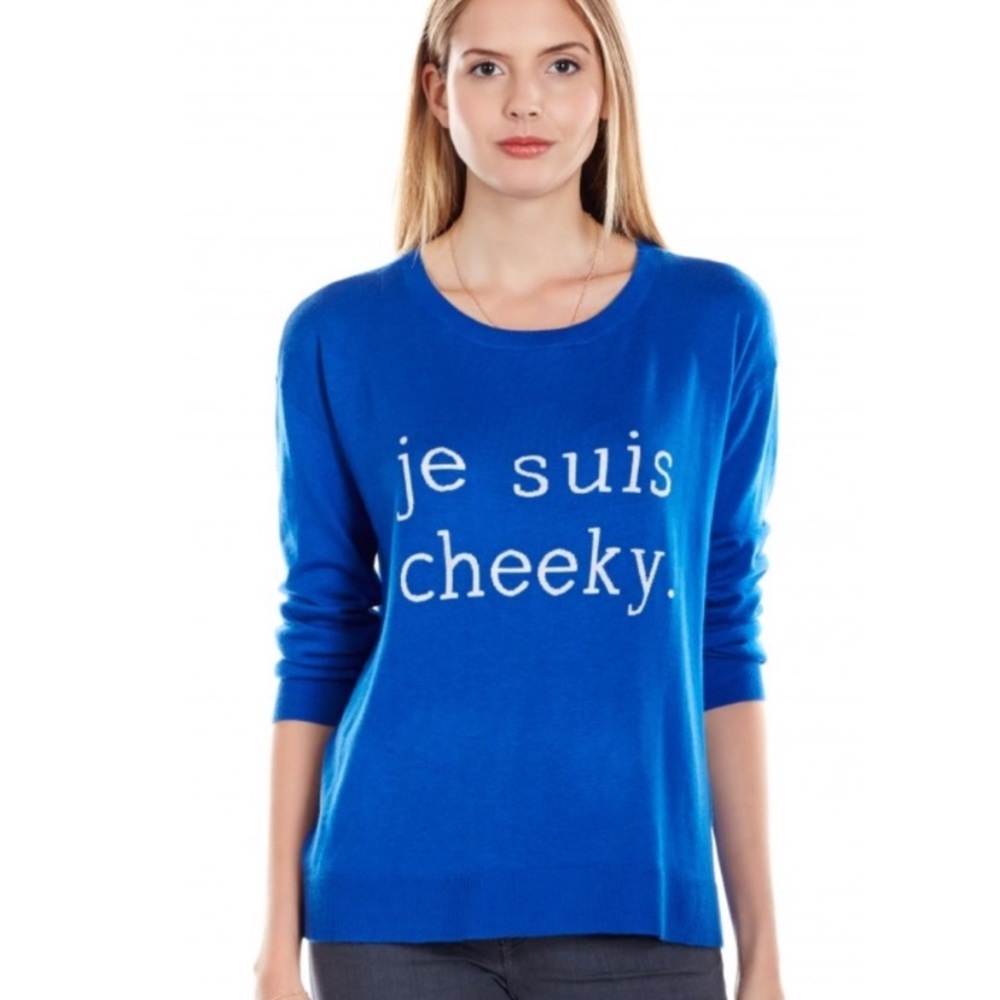 Joie Eloisa Je Suis Cheeky Crew Sweater